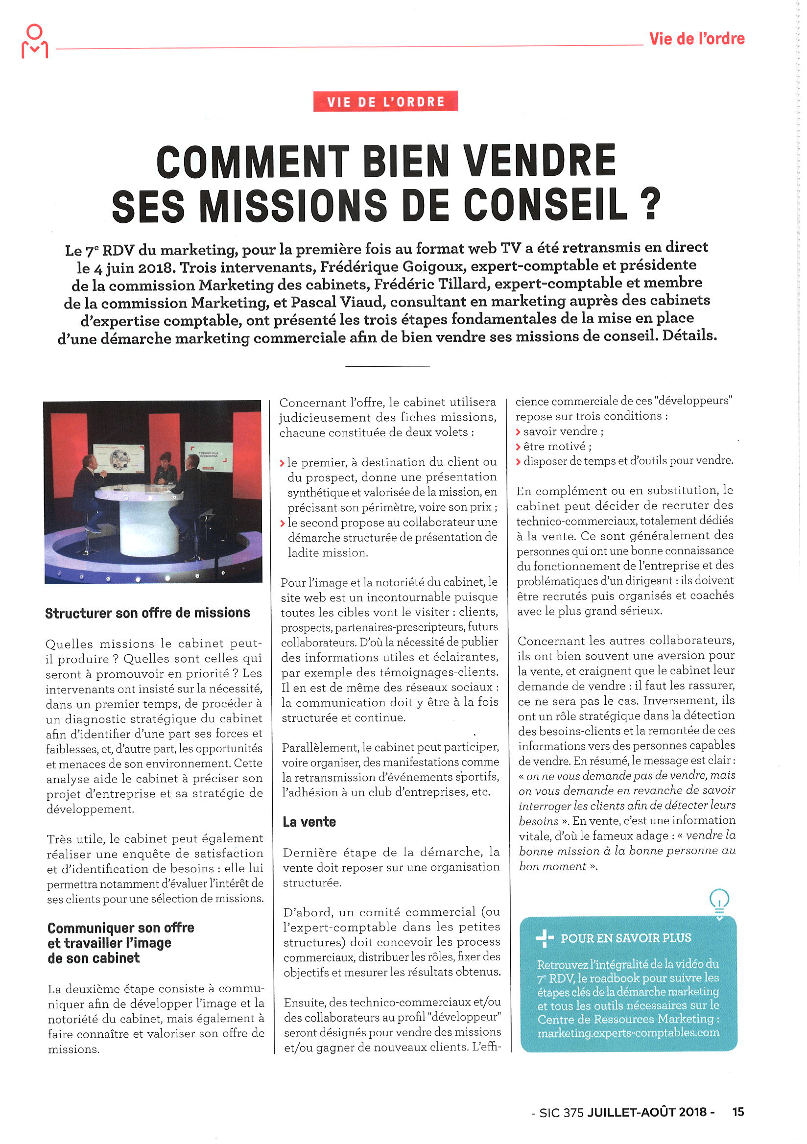 Vendre ses missions de conseil